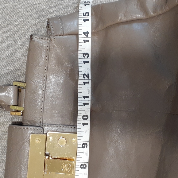 Tory burch woman's olive leather shoulder bag handbag - Picture 14 of 16